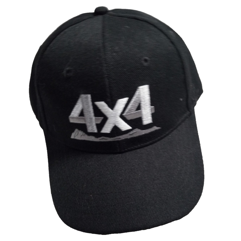 4x4 black baseball cap hat Open Road brand adjustable embroidered